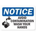 Signmission OSHA Notice Sign, Avoid Contamination, 5in X 3.5in Decal, 10PK, 3.5" W, 5" L, Avoid Contamination OS-NS-D-35-25583-10PK